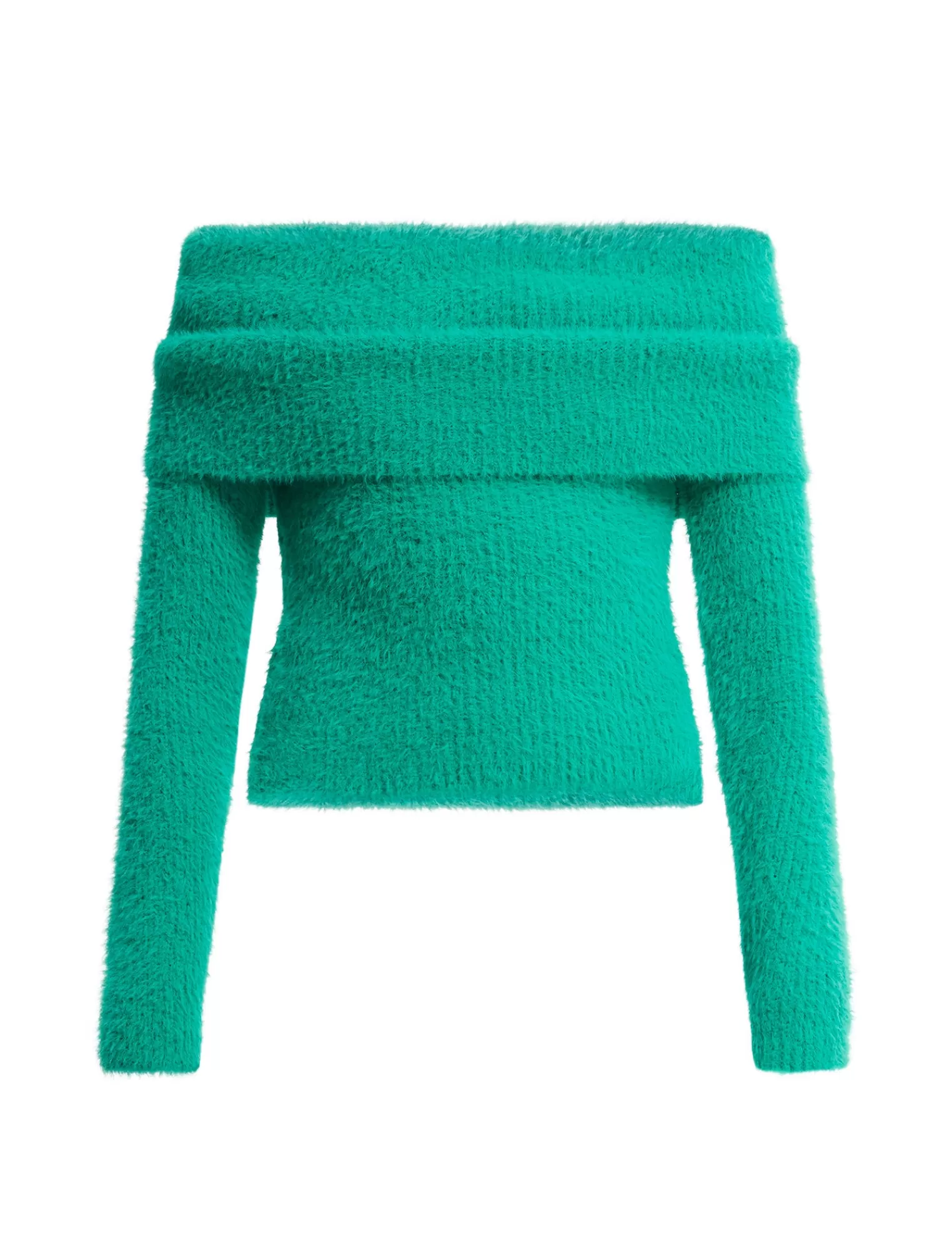 Shop BCBGMAXAZRIA Jersey De Punto De Canale Con Hombros Descubiertos Y Pliegues Billar